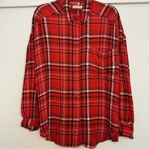 We the Free Red‎ Plaid Shirt flannel